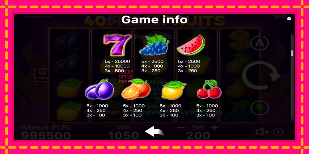 40 Prime Fruits - thiết bị chơi game với phần thưởng độc đáo, hình ảnh 6