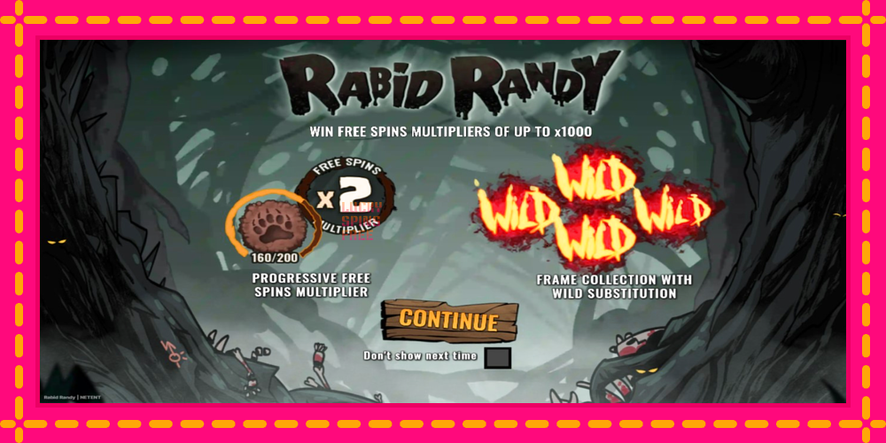 Rabid Randy - thiết bị chơi game với phần thưởng độc đáo, hình ảnh 1