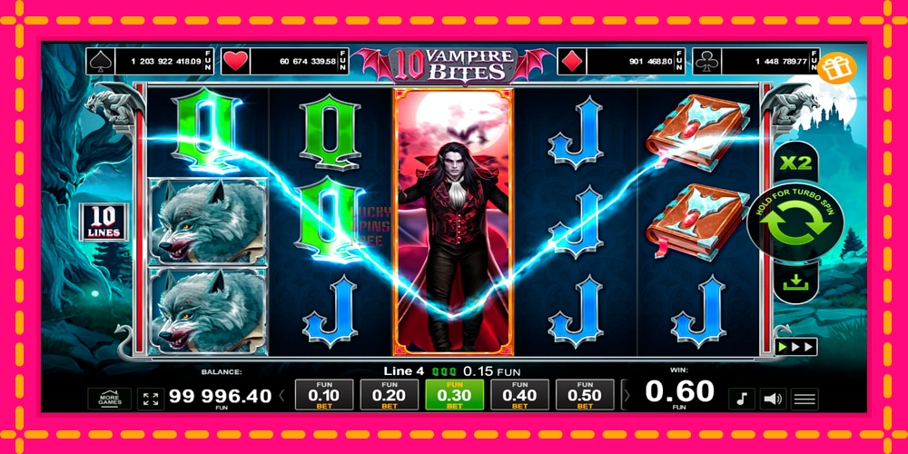 10 Vampire Bites - thiết bị chơi game với phần thưởng độc đáo, hình ảnh 2