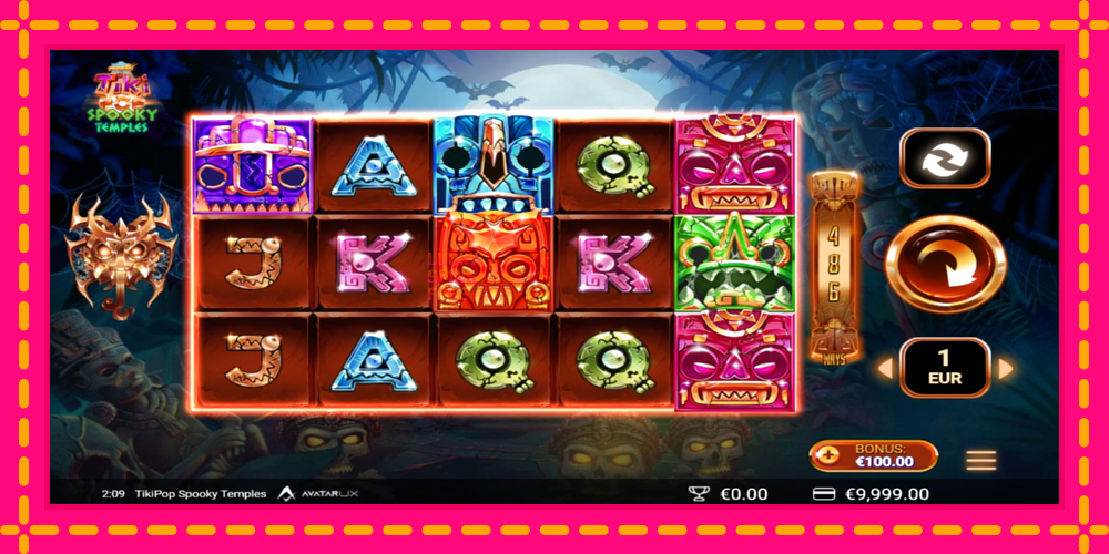 TikiPop Spooky Temples - thiết bị chơi game với phần thưởng độc đáo, hình ảnh 2