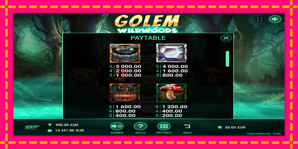 Golem Wildwoods - thiết bị chơi game với phần thưởng độc đáo, hình ảnh 4