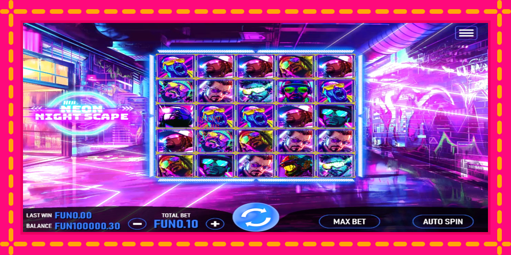 Neon Night Scape - thiết bị chơi game với phần thưởng độc đáo, hình ảnh 1