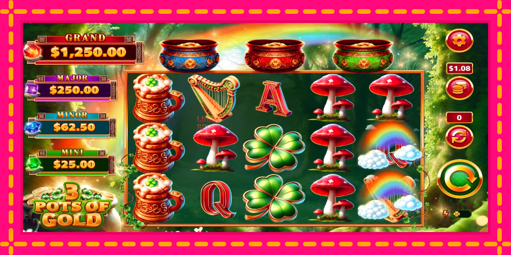 3 Pots O Gold - thiết bị chơi game với phần thưởng độc đáo, hình ảnh 2