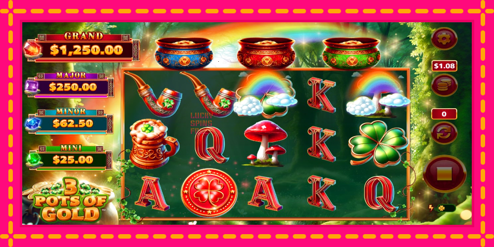 3 Pots O Gold - thiết bị chơi game với phần thưởng độc đáo, hình ảnh 3