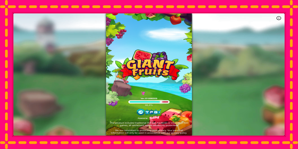 Giant Fruits - thiết bị chơi game với phần thưởng độc đáo, hình ảnh 1