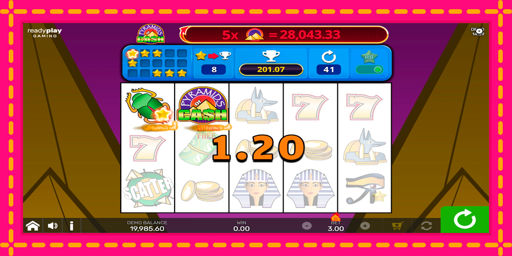 Pyramids of Cash with Reel Bingo - thiết bị chơi game với phần thưởng độc đáo, hình ảnh 3