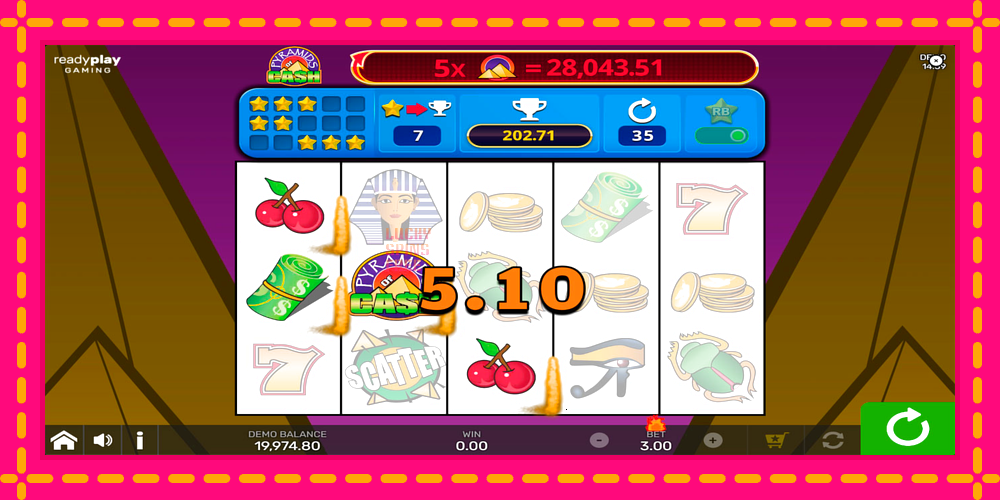 Pyramids of Cash with Reel Bingo - thiết bị chơi game với phần thưởng độc đáo, hình ảnh 4