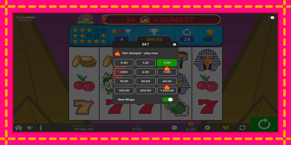 Pyramids of Cash with Reel Bingo - thiết bị chơi game với phần thưởng độc đáo, hình ảnh 7