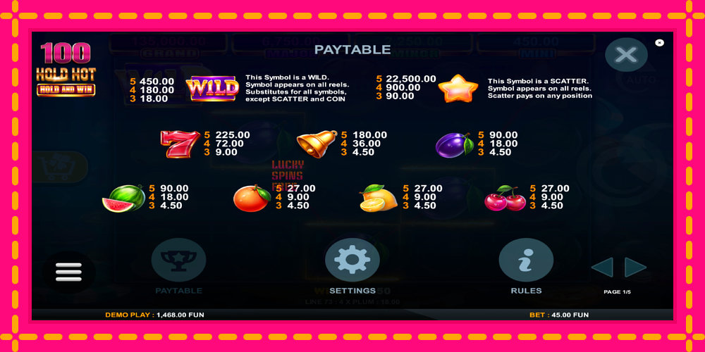 100 Hold Hot Hold and Win - thiết bị chơi game với phần thưởng độc đáo, hình ảnh 5