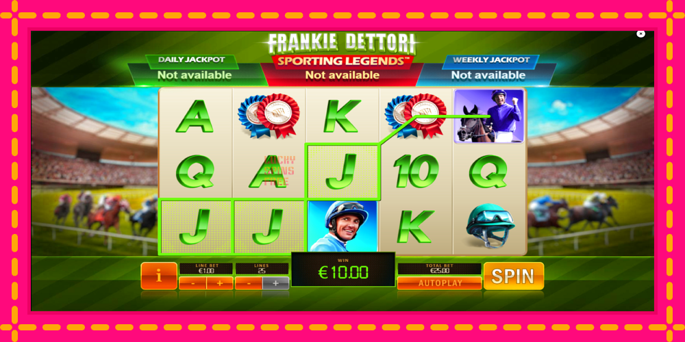 Frankie Dettori Sporting Legends - thiết bị chơi game với phần thưởng độc đáo, hình ảnh 4