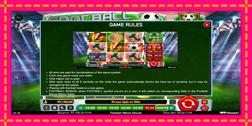 Football Mania Deluxe - thiết bị chơi game với phần thưởng độc đáo, hình ảnh 6