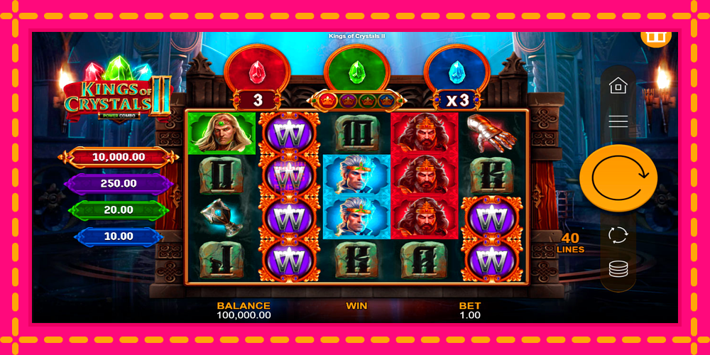 Kings of Crystals II Power Combo - thiết bị chơi game với phần thưởng độc đáo, hình ảnh 1