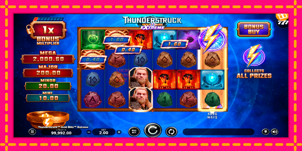 Thunderstruck Gold Blitz Extreme - thiết bị chơi game với phần thưởng độc đáo, hình ảnh 2