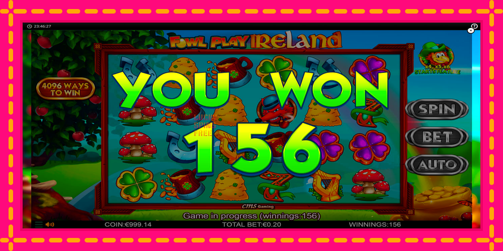 Fowl Play Ireland - thiết bị chơi game với phần thưởng độc đáo, hình ảnh 5