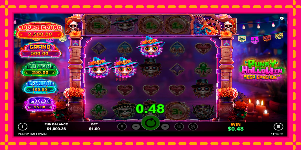 Punky HalloWin Mega Cascade - thiết bị chơi game với phần thưởng độc đáo, hình ảnh 4