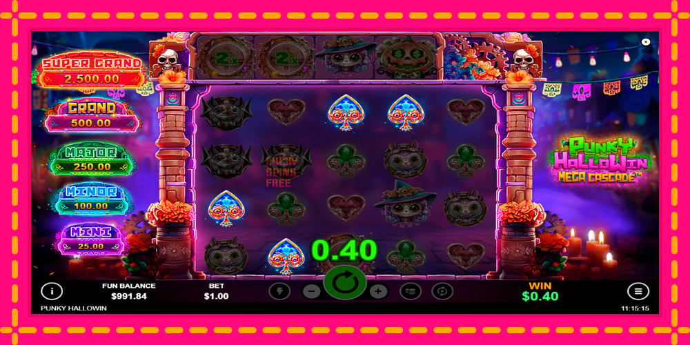 Punky HalloWin Mega Cascade - thiết bị chơi game với phần thưởng độc đáo, hình ảnh 5