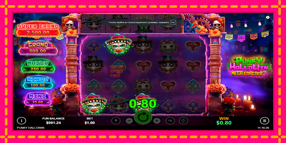 Punky HalloWin Mega Cascade - thiết bị chơi game với phần thưởng độc đáo, hình ảnh 6