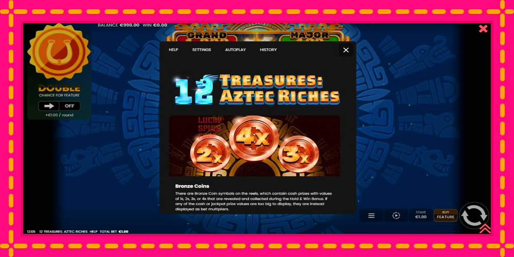 12 Treasures: Aztec Riches - thiết bị chơi game với phần thưởng độc đáo, hình ảnh 5