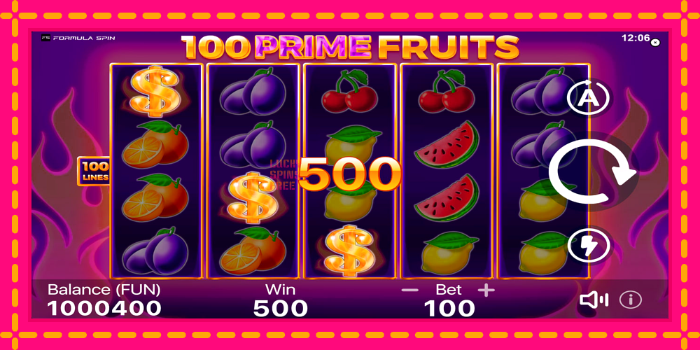 100 Prime Fruits - thiết bị chơi game với phần thưởng độc đáo, hình ảnh 2