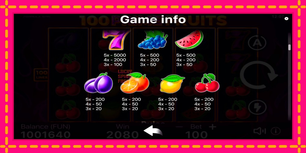 100 Prime Fruits - thiết bị chơi game với phần thưởng độc đáo, hình ảnh 6