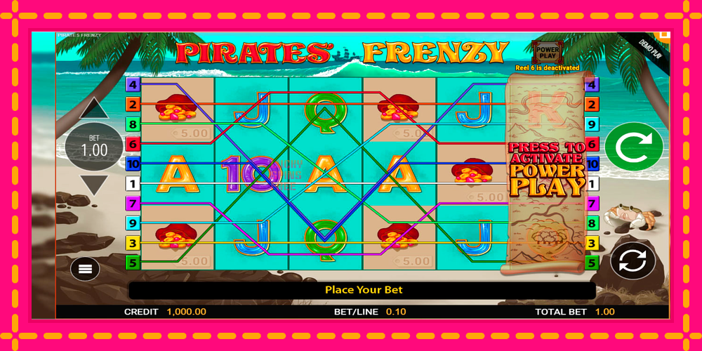 Pirates Frenzy - thiết bị chơi game với phần thưởng độc đáo, hình ảnh 1