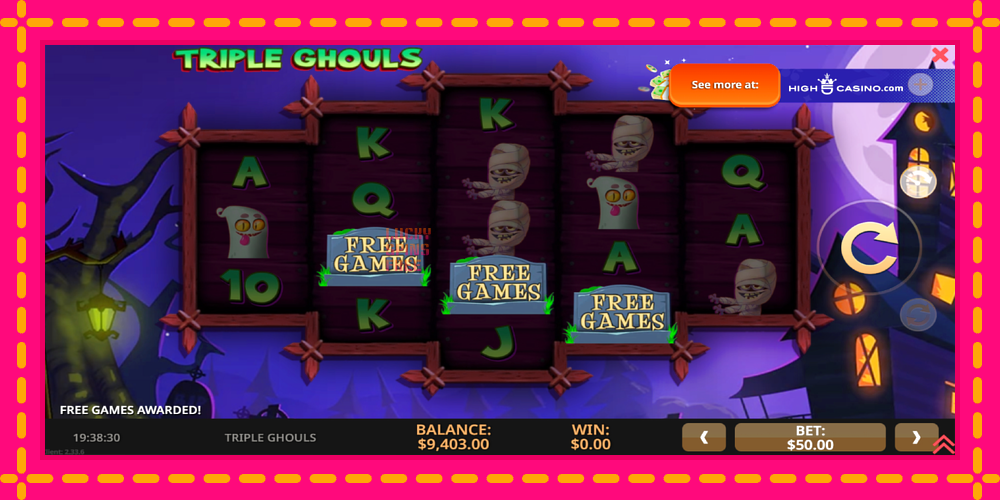 Triple Ghouls - thiết bị chơi game với phần thưởng độc đáo, hình ảnh 3