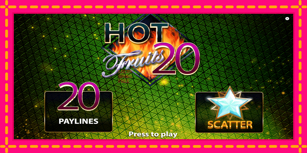 Hot Fruits 20 - thiết bị chơi game với phần thưởng độc đáo, hình ảnh 1