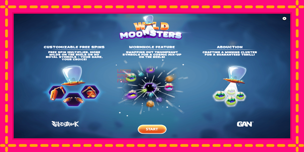 Wild Moonsters - thiết bị chơi game với phần thưởng độc đáo, hình ảnh 1