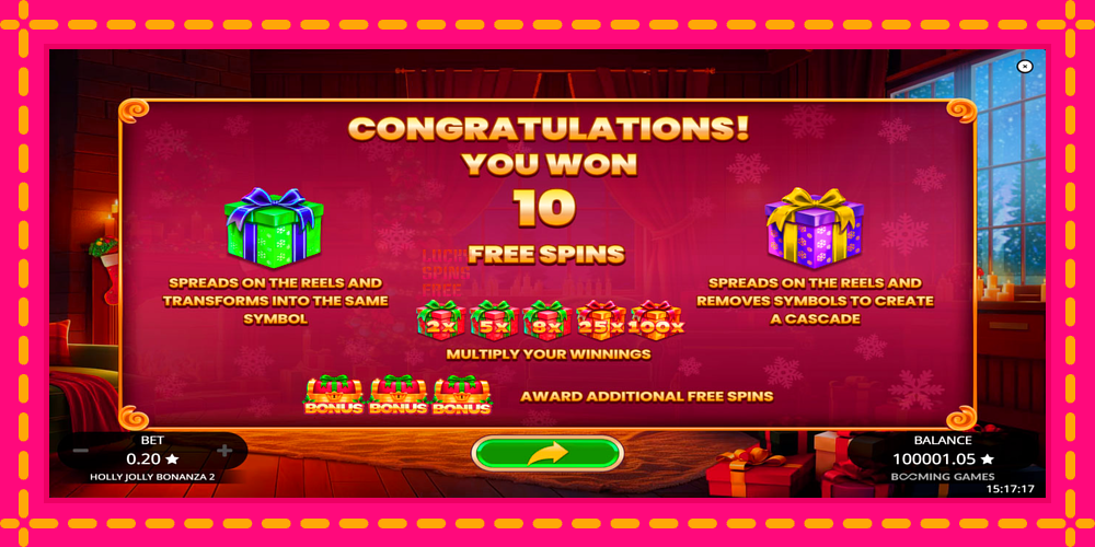 Holly Jolly Bonanza 2 - thiết bị chơi game với phần thưởng độc đáo, hình ảnh 3