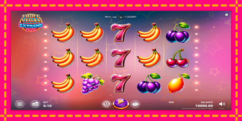 Fruit Vegas Extreme x125 - thiết bị chơi game với phần thưởng độc đáo, hình ảnh 1