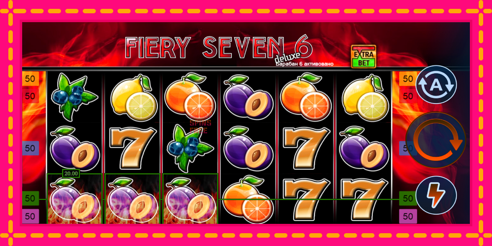 Fiery Sevens Deluxe Six - thiết bị chơi game với phần thưởng độc đáo, hình ảnh 3