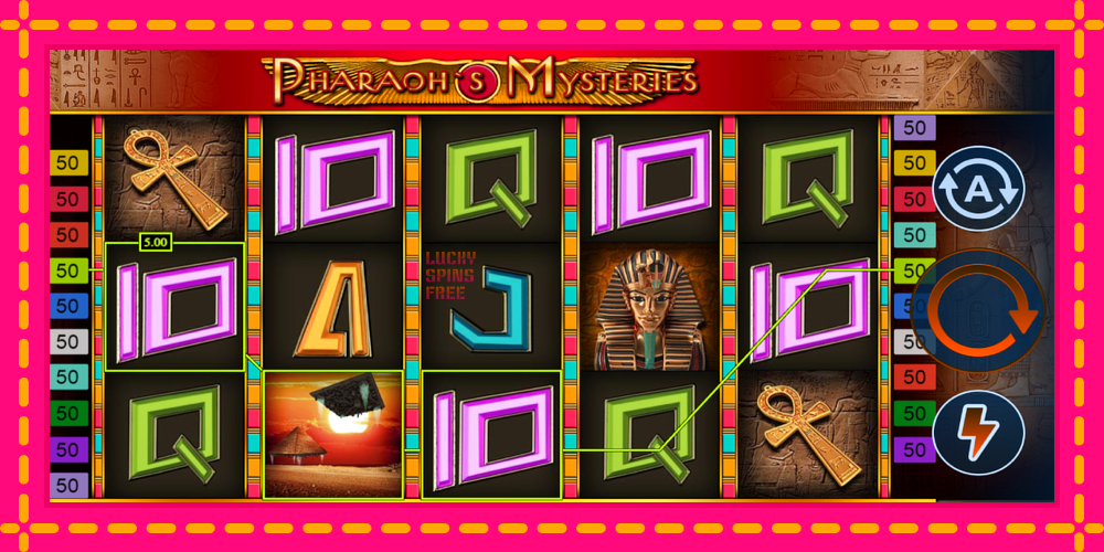 Pharaohs Mysteries - thiết bị chơi game với phần thưởng độc đáo, hình ảnh 2