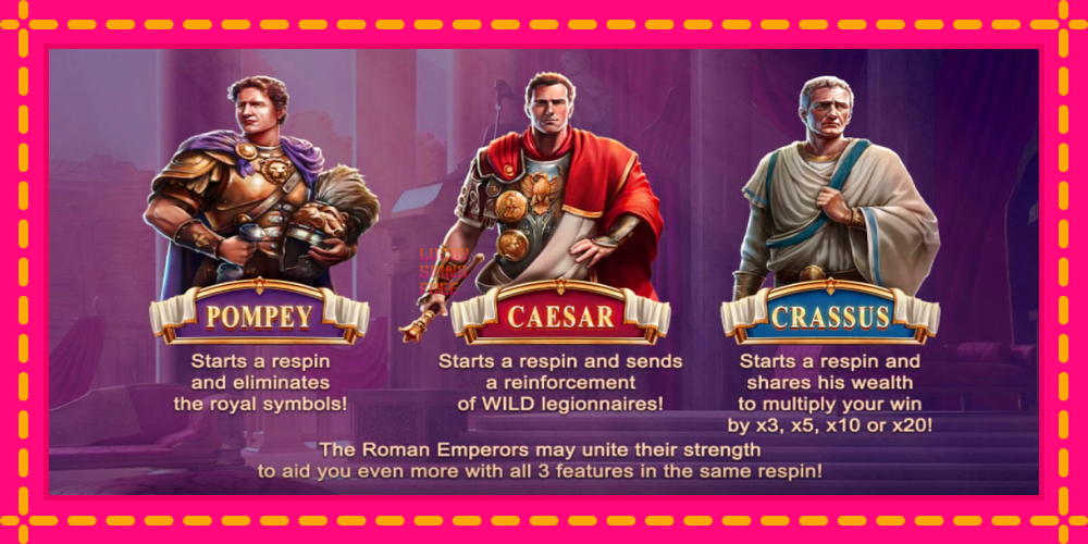 Roman Emperors - thiết bị chơi game với phần thưởng độc đáo, hình ảnh 5