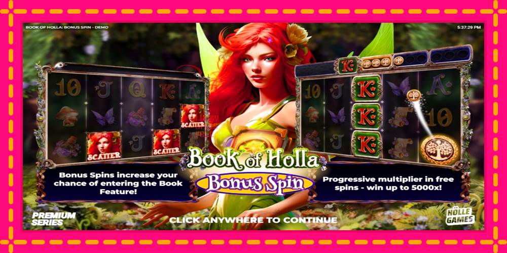 Book of Holla: Bonus Spin - thiết bị chơi game với phần thưởng độc đáo, hình ảnh 1