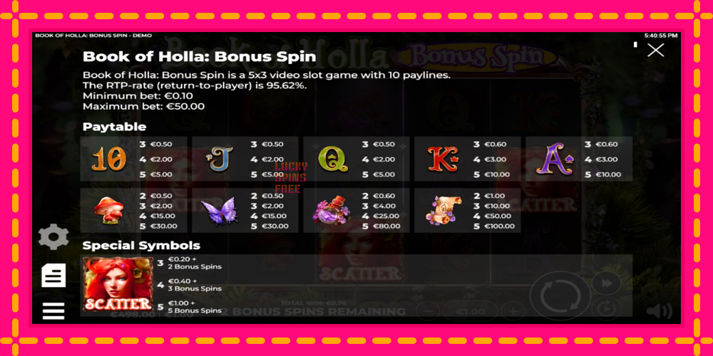 Book of Holla: Bonus Spin - thiết bị chơi game với phần thưởng độc đáo, hình ảnh 4