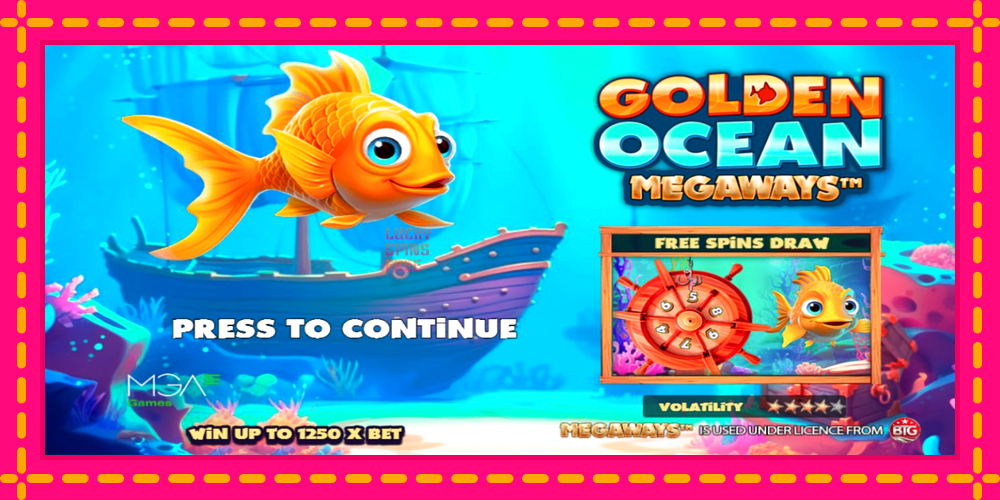 Golden Ocean Megaways - thiết bị chơi game với phần thưởng độc đáo, hình ảnh 1