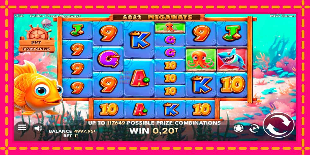 Golden Ocean Megaways - thiết bị chơi game với phần thưởng độc đáo, hình ảnh 2