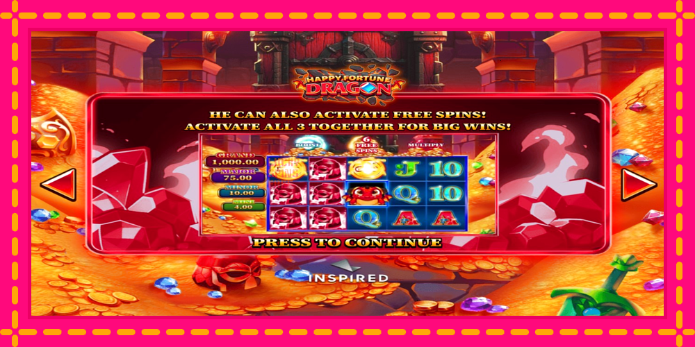 Happy Fortune Dragon - thiết bị chơi game với phần thưởng độc đáo, hình ảnh 1