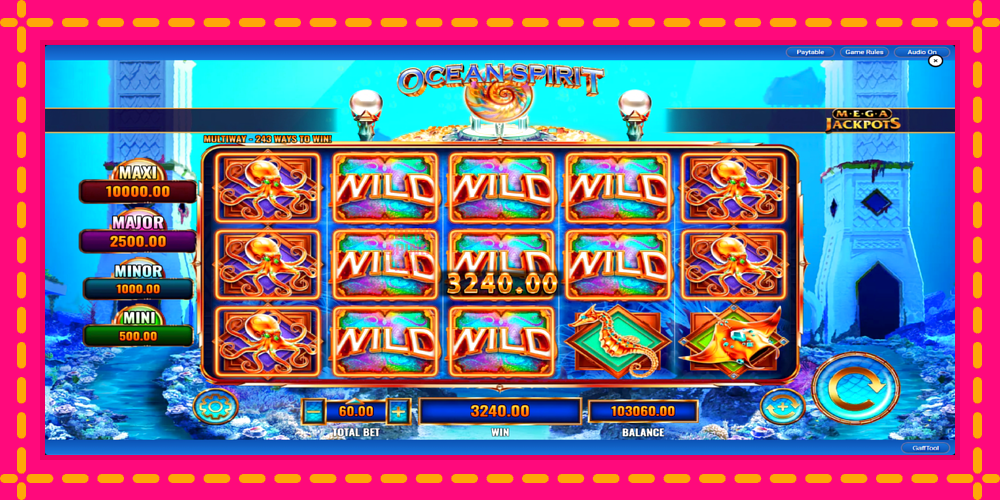 Ocean Spirit MegaJackpots - thiết bị chơi game với phần thưởng độc đáo, hình ảnh 5