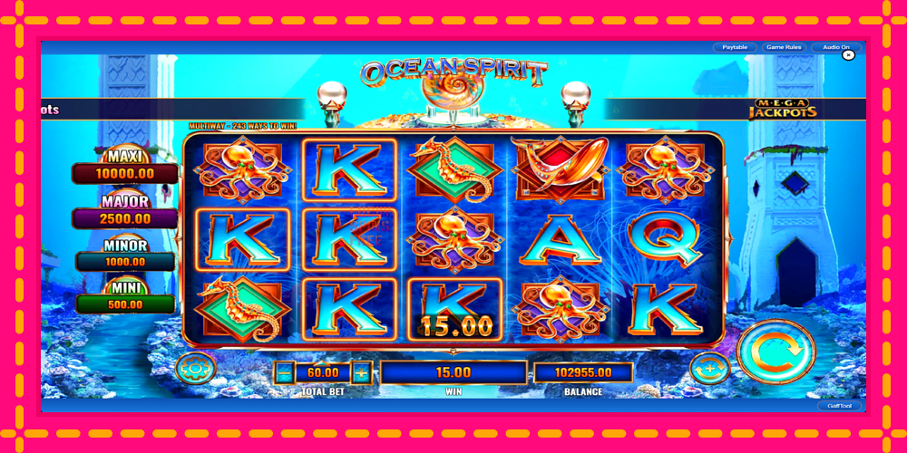 Ocean Spirit MegaJackpots - thiết bị chơi game với phần thưởng độc đáo, hình ảnh 6