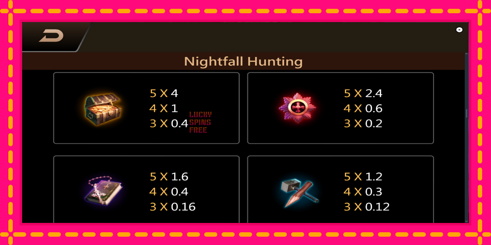 Nightfall Hunting - thiết bị chơi game với phần thưởng độc đáo, hình ảnh 5