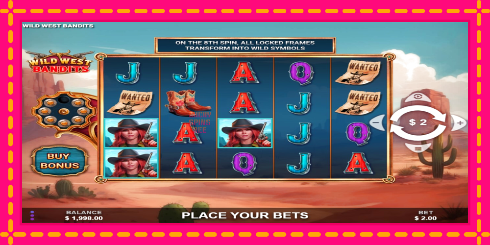 Wild West Bandits - thiết bị chơi game với phần thưởng độc đáo, hình ảnh 2