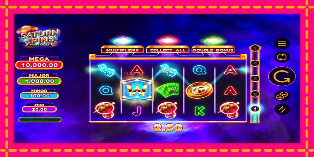 Saturn Spins Power Combo - thiết bị chơi game với phần thưởng độc đáo, hình ảnh 2