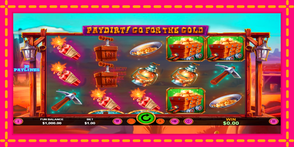 Paydirt! Go for the Gold - thiết bị chơi game với phần thưởng độc đáo, hình ảnh 1