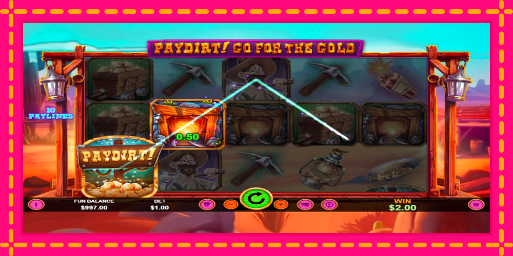 Paydirt! Go for the Gold - thiết bị chơi game với phần thưởng độc đáo, hình ảnh 3