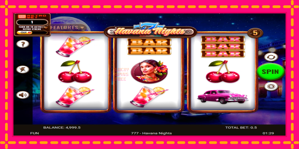 777 - Havana Nights - thiết bị chơi game với phần thưởng độc đáo, hình ảnh 2