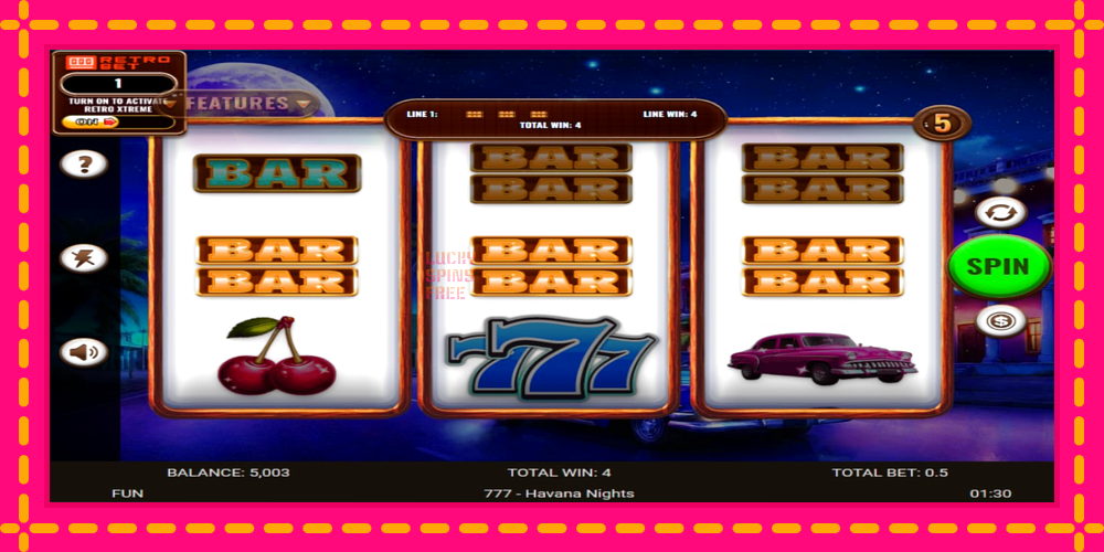 777 - Havana Nights - thiết bị chơi game với phần thưởng độc đáo, hình ảnh 3