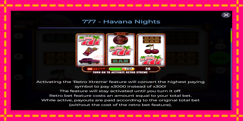 777 - Havana Nights - thiết bị chơi game với phần thưởng độc đáo, hình ảnh 4