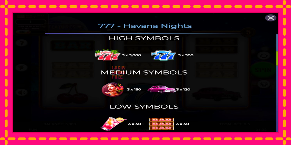 777 - Havana Nights - thiết bị chơi game với phần thưởng độc đáo, hình ảnh 5