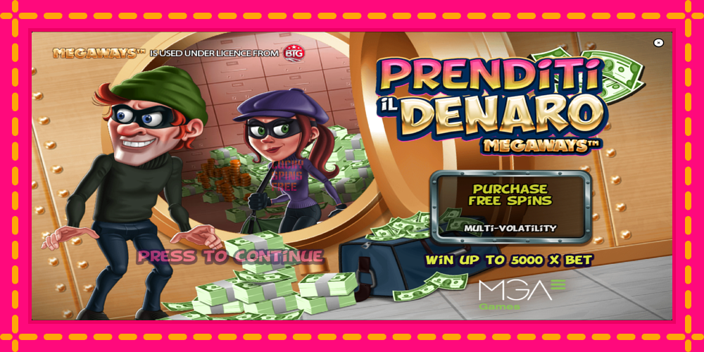 Prenditi il Denaro Megaways - thiết bị chơi game với phần thưởng độc đáo, hình ảnh 1